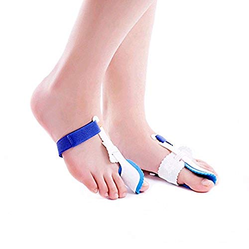 AnHua Valgus Bunion Corrector Orthotics Feet Bone Thumb Adjuster Correction Pedicure Sock Straightener Bunion Splint for Bunions For Crooked Toes Alignment Pain Relief (Style2：Blue white)