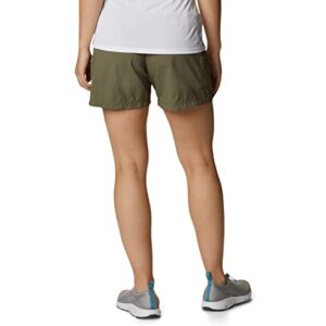 Columbia Women's Sandy River Cargo Short, Breathable, UPF 30 Sun Protection, Stone Green, Large
