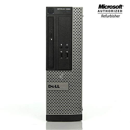 Dell 3020 SFF Gaming Desktop Computer - Quad Core Intel i7 4770 3.4 GHz, NVIDIA GT 1030 2GB, 8GB RAM, 256GB SSD, HDMI, DVI, DVD, Keyboard, Mouse, WiFi, Windows 10 Home (Renewed)