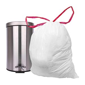 Reli. 2-4 Gallon Trash Bags Drawstring | 250 Count | 18"x 20" | Small Garbage Bags 4 Gallon - Drawstring Handles | White Trash Can Liners 2 Gallon - 3 Gallon - 4 Gallon | Small, Office Trash Bags