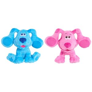 blue’s clues & you! beanbag plush blue & magenta 2-pack, kids toys for ages 3 up, gifts and presents by just play