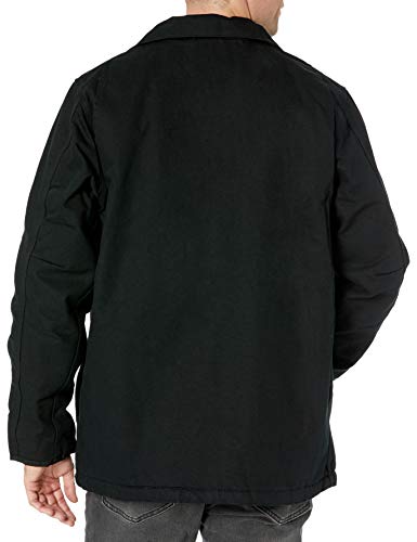 Carhartt mens Loose Fit Washed Duck Sherpa-lined Coat, Black, Large US