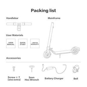 Segway Ninebot E22 E45 Electric Kick Scooter, Lightweight and Foldable, Upgraded Motor Power, Dark Grey Large
