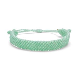 pura vida flat woven braided bracelet - waterproof, adjustable - winterfresh