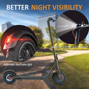 Askmy Adults Electric Scooter - Portable & Foldable Commuter Scooter with Powerful Motor & 3-Speed Mode, Up to 18.6 Miles Long-Range Kick Scooter for Travelling and Leisure