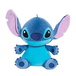 disney classics 14-inch stitch, comfort weighted plush, officially licensed kids toys for ages 3 up, gifts and presents by just play