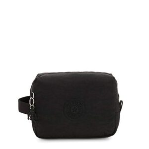 kipling women's parac, small pouch, printed polyester toiletry bag, black noir, medium