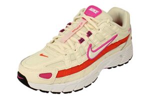 nike p-6000 ess womens running trainers cw1351 sneakers shoes (uk 2.5 us 5 eu 35.5, pale ivory white pink 100)