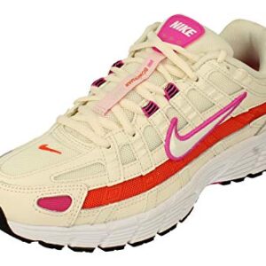 Nike P-6000 ESS Womens Running Trainers CW1351 Sneakers Shoes (UK 2.5 US 5 EU 35.5, Pale Ivory White Pink 100)