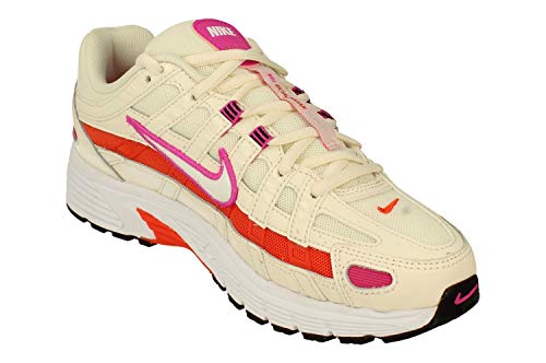 Nike P-6000 ESS Womens Running Trainers CW1351 Sneakers Shoes (UK 2.5 US 5 EU 35.5, Pale Ivory White Pink 100)