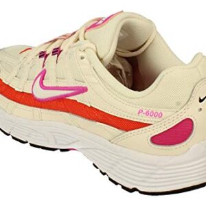 Nike P-6000 ESS Womens Running Trainers CW1351 Sneakers Shoes (UK 2.5 US 5 EU 35.5, Pale Ivory White Pink 100)