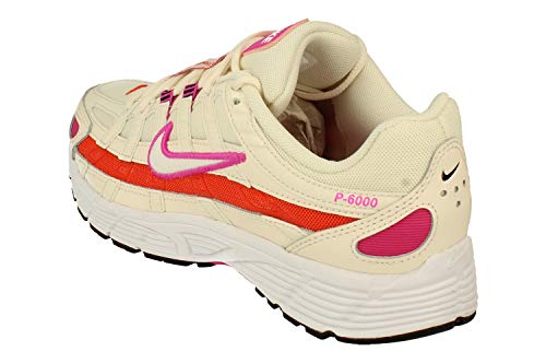 Nike P-6000 ESS Womens Running Trainers CW1351 Sneakers Shoes (UK 2.5 US 5 EU 35.5, Pale Ivory White Pink 100)