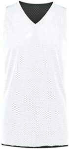 augusta sportswear youth tricot mesh reversible 2.0 jersey m black/white