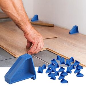 flooring spacers,laminate wood flooring tools,compatible w/vinyl plank, hardwood & floating floor installation etc,hardwood flooring w/1/4 gap,special triangle stay in place (24)