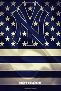notebook : new york yankees lined notebook journal 102 pages - independence day gift types #30