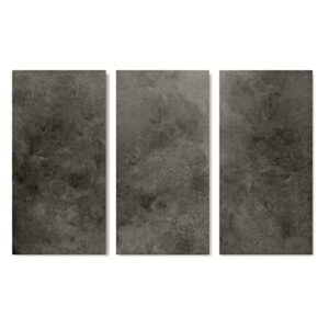 Lucida Surfaces Luxury Vinyl Flooring Tiles | Glue-Down Adhesive Flooring for DIY Installation | 18 Stone-Look Planks | GlueCore+ | 36 Sq. Feet (Box of 18 Tiles, Riverock)