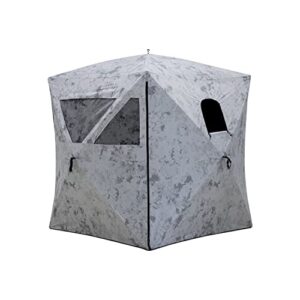 Barronett Blinds unisex adult Radar Hub Hunting Blind 2 Person Pop Up Ground Blind Crater Cold Camo RA200CS By Barronett Blind, Crater Cold Camo, 70 x 80 US