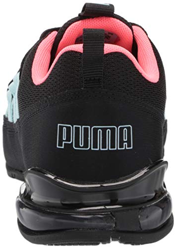PUMA womens Riaze Prowl Running Shoe, Puma Black-ignite Pink-aquamarine, 8 US