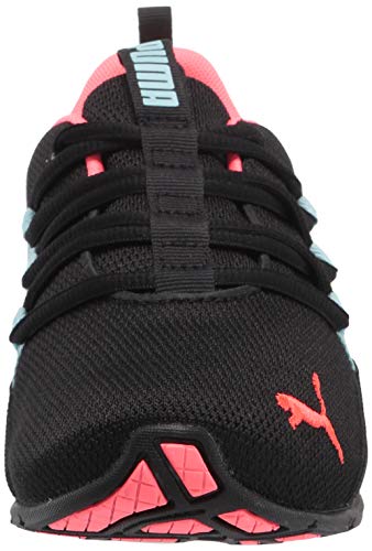 PUMA womens Riaze Prowl Running Shoe, Puma Black-ignite Pink-aquamarine, 8 US