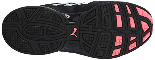 PUMA womens Riaze Prowl Running Shoe, Puma Black-ignite Pink-aquamarine, 8 US