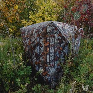 Barronett Blinds® Prowler 350, Portable Hunting Blind, Pop-Up Hub Blind, Huge Interior, Lightweight, 3-Person, Bloodtrail® Woodland, 80” x 90” x 90”, PR350BT