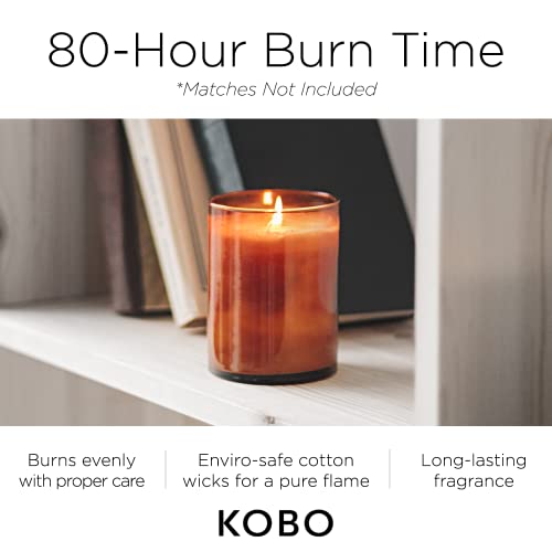 KOBO Bourbon 1792 Scented Candle (15 oz) | 100% Pure Soy Wax Candles | Jar Candle Hand-Poured in USA | All Natural, Long Lasting 100 Hour Burning Candles | Scented Candles for Home