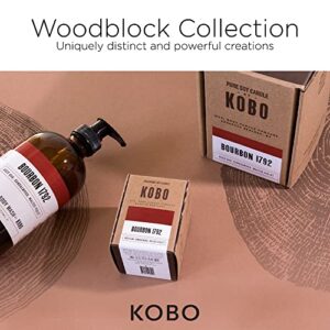 KOBO Bourbon 1792 Scented Candle (15 oz) | 100% Pure Soy Wax Candles | Jar Candle Hand-Poured in USA | All Natural, Long Lasting 100 Hour Burning Candles | Scented Candles for Home