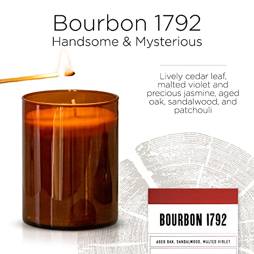 KOBO Bourbon 1792 Scented Candle (15 oz) | 100% Pure Soy Wax Candles | Jar Candle Hand-Poured in USA | All Natural, Long Lasting 100 Hour Burning Candles | Scented Candles for Home