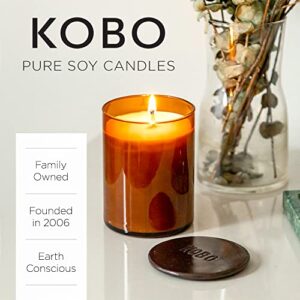 KOBO Bourbon 1792 Scented Candle (15 oz) | 100% Pure Soy Wax Candles | Jar Candle Hand-Poured in USA | All Natural, Long Lasting 100 Hour Burning Candles | Scented Candles for Home