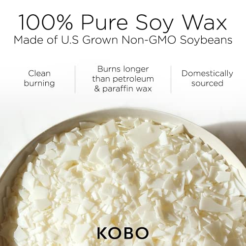 KOBO Bourbon 1792 Scented Candle (15 oz) | 100% Pure Soy Wax Candles | Jar Candle Hand-Poured in USA | All Natural, Long Lasting 100 Hour Burning Candles | Scented Candles for Home