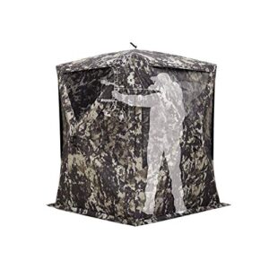 Barronett Blinds Big Mike HD Hub Hunting Blind, 2 Person Pop Up Ground Blind, Crater™ Core Camo, BMHD300CC