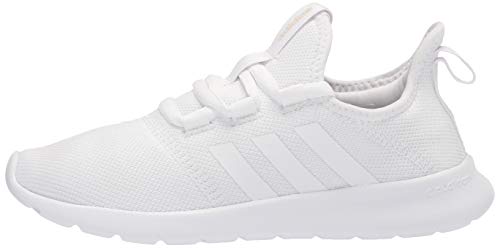 adidas Women's Cloudfoam Pure 2.0 Running Shoes, White/White/Grey, 6