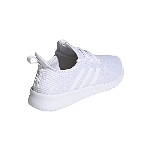adidas Women's Cloudfoam Pure 2.0 Running Shoes, White/White/Grey, 6