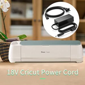 18V Power Cord Replacement for Cricut Explore Air 2, Cricut Maker, Personal Expression Create, Mini, Cake, Original Cutting Machine, Provo Craft Explore One KSAH1800250T1M2 AC Adapter Charger