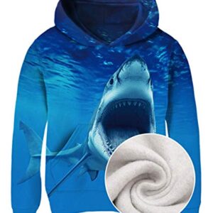 Idgreatim Illusion Sweatshirt for Boys Girls 8-10 Years Novelty Pattern Hoodies Casual Sport Hoody Pullover