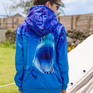 Idgreatim Illusion Sweatshirt for Boys Girls 8-10 Years Novelty Pattern Hoodies Casual Sport Hoody Pullover