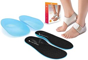 heel that pain gel plantar fasciitis insoles,(w 6.5-10, m 5-8) & heel that pain plantar fasciitis full length heel seat insoles,(w 8-8.5, m 6.5-7) & heel that pain heel seat wraps, (w 6.5-10, m 5-8)