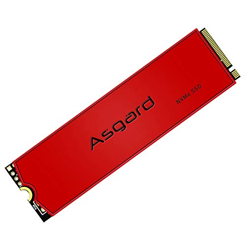 Asgard AN3+ 1TB NVMe SSD M.2 - PCIe Internal Solid State Drive for Computer Motherboards, Gaming CPU Hard Drives with Intel and 3D NAND Flash Technology in Red Heat