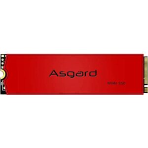 Asgard AN3+ 1TB NVMe SSD M.2 - PCIe Internal Solid State Drive for Computer Motherboards, Gaming CPU Hard Drives with Intel and 3D NAND Flash Technology in Red Heat