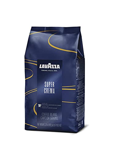 Lavazza Super Crema Whole Bean Coffee Blend, Medium Espresso Roast, 2.2 Pound (Pack of 1) & Crema e Aroma Whole Bean Coffee Blend, Medium Roast, 2.2-Pound Bag