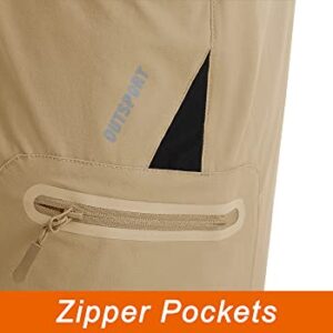 TACVASEN Men's Quick Dry Shorts Casual Khaki Shorts Men Cargo Mens Hiking Shorts Size 38 Mens Cargo Shorts Relaxed fit