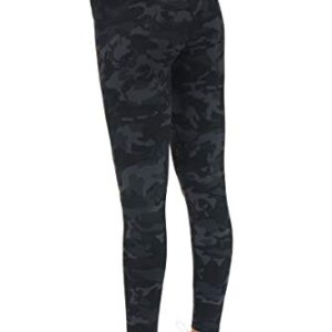 THE GYM PEOPLE Tummy Control Workout Leggings with Pockets High Waist Athletic Yoga Pants for Women Running, Fitness (BlackGrey Camo, Large)