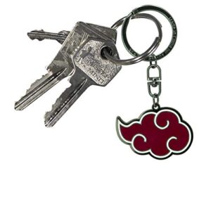 ABYstyle Naruto Akatsuki Metal Keychain, Red, One Size, Modern