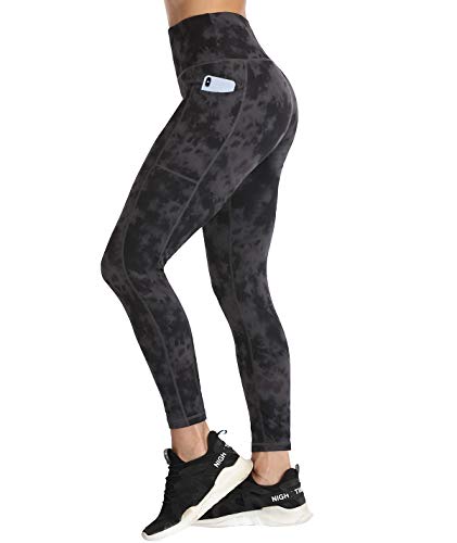 Amazon Essentials Women's High Waisted Yoga Leggings, 1364-ink Print, Small