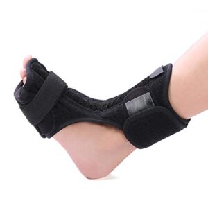 wrap ankle joint support,night splint foot drop orthotic brace- orthosis brace support ankle splint support fracture sprain injury support with a massage ball for treating foot drop