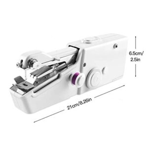 Yiphates Handheld Sewing Machine, Mini Electric Stitching Machine, Portable Cordless Handheld Electric Sewing Machine with Thread Kit, for Fabric and Clothing, Home Travel Use