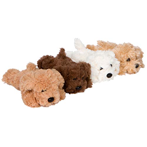 PixieCrush Stuffed Animals - Mommy Dog with 4 Stuffed Puppies in her Tummy - Cute Plushies and Stuffed Toys for Girls and Boys - with Surprise Baby Animals