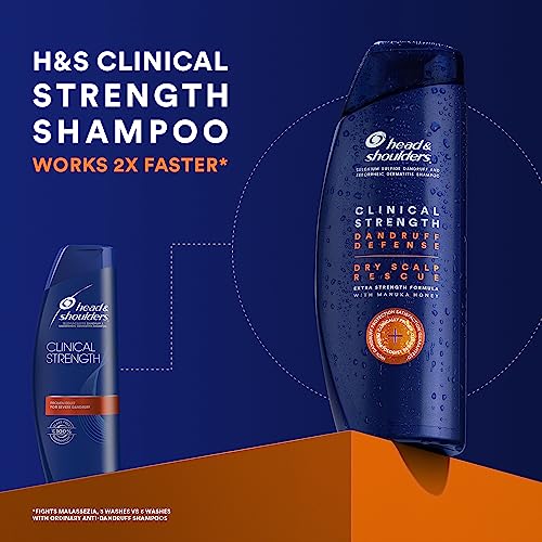 Head & Shoulders Anti-Dandruff Shampoo and Conditioner Set, Clinical Strength, Dry Scalp Rescue with Manuka Honey, 13.5 Fl Oz and 9.1 Fl Oz (Pack of 2)