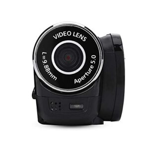 Socobeta Camcorder Digital Camera Full HD 270° Rotation 1080P 16X High Definition Digital Camcorder Video DV Camera DV Player(US-Black)