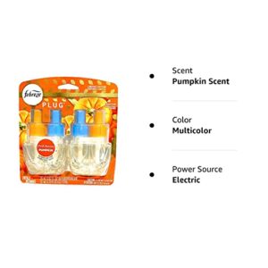 Febreze Plug Air Freshener Refills, Limited Edition Fresh-Harvest Pumpkin Scent, (2 Count, 1.75 Oz)